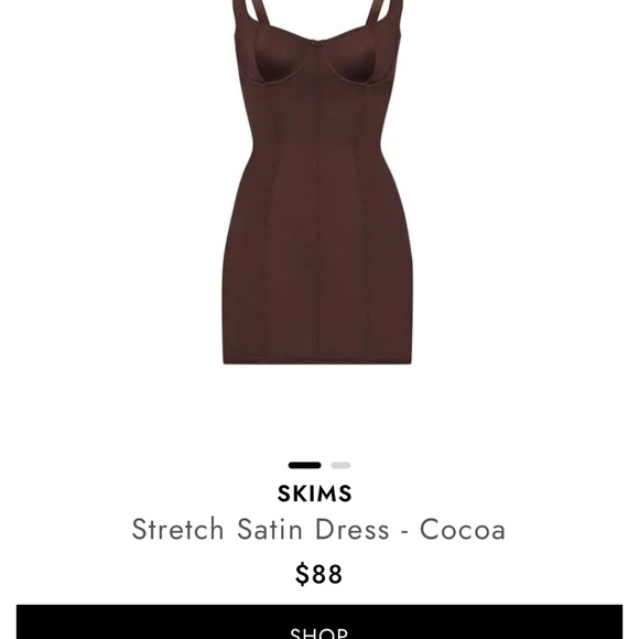 SKINS Satin Stretch Dress - Picture 4 of 5